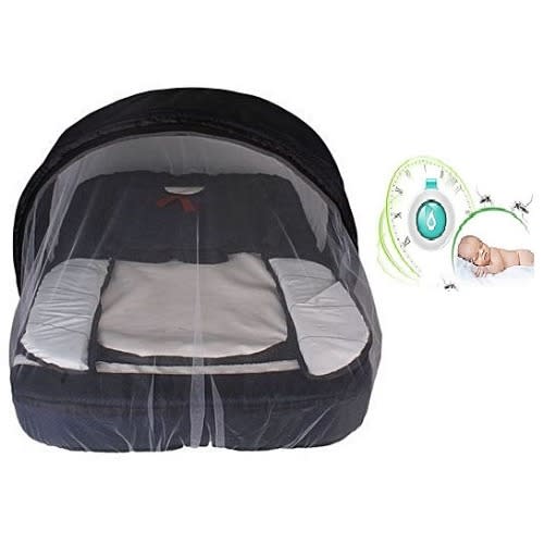 Baby Bed With A Detachable Mosquito Net + A Mosquito Repellent Clip