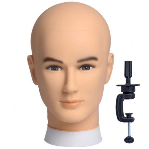 Plastic Mannequin Head With Clamp For Wig Making