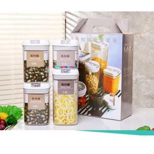 Kitchen Storage Containers/seal Canister- Set Of 4