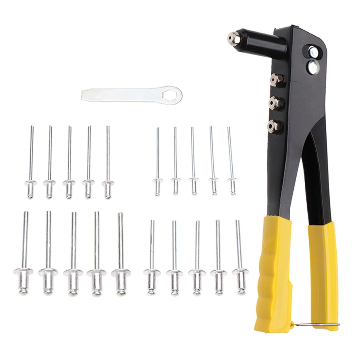 200Pcs Heavy Duty Riveter Set Hand 2.4/3.2/4.0/4.8mm Rivet G-un Kit Set Rivetortment Tool For P-lastic Metal Leather Vehicle