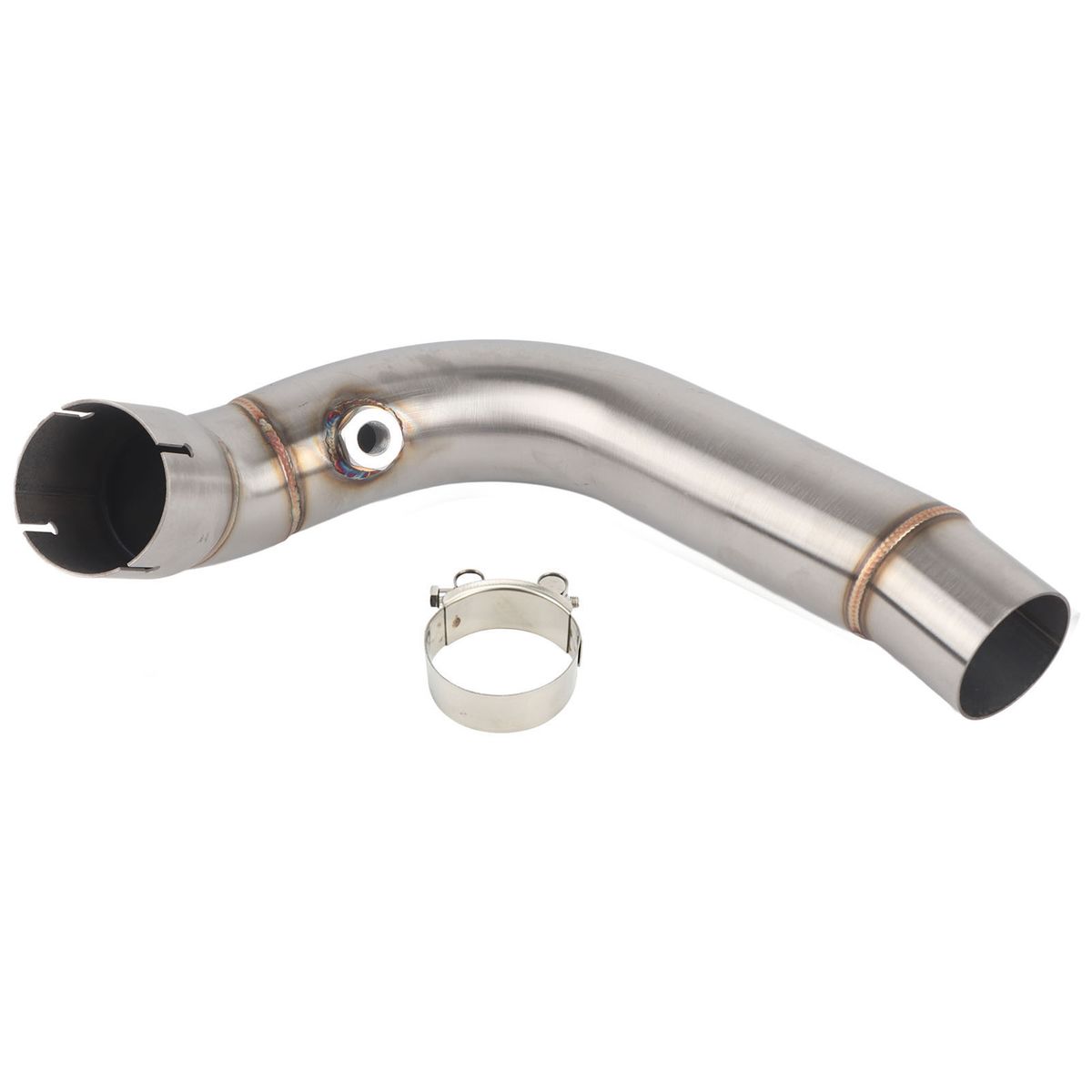 Motorcycle Exhaust Mid Pipe 48.5mm Stainless Steel