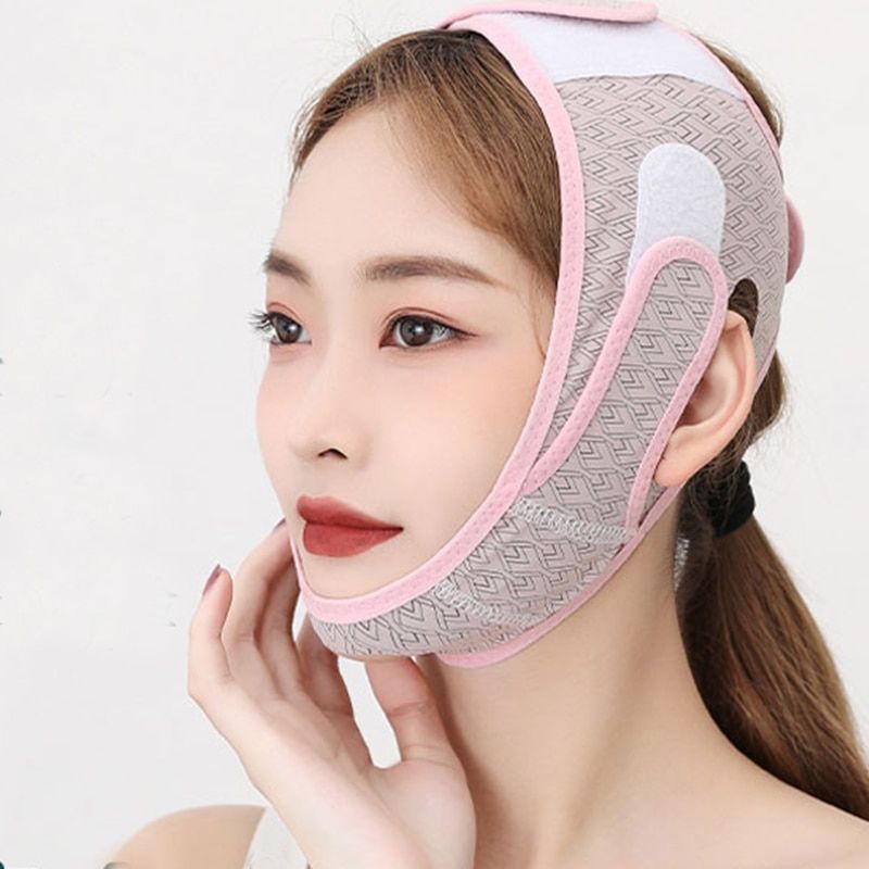 Elastic Face Slimming Bandage V Line Face Shaper Women Chin Cheek Lift Up Belt Facial Anti Wrinkle Strap Face Care Slim Tools