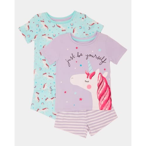 Girls Short Pyjama Set - Pack Of 2