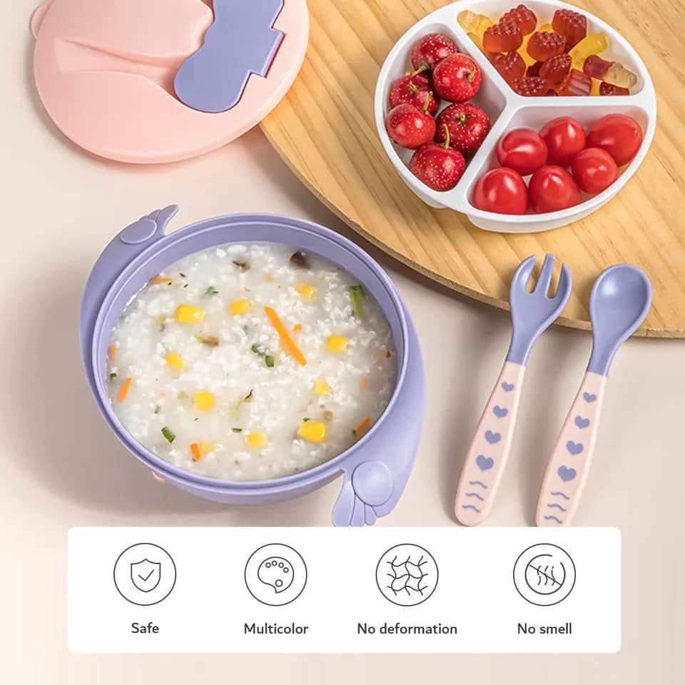 Baby Double  Layer Suction Bowl