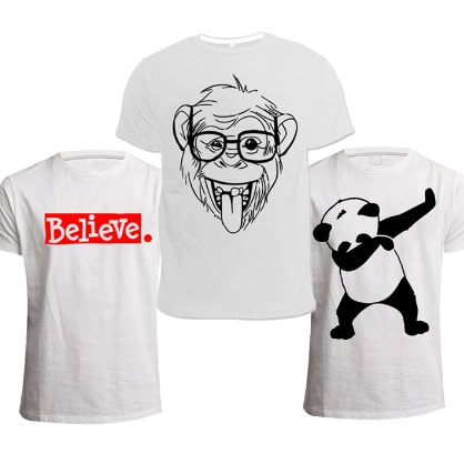 Cool Whites T-shirt Bundle (3-in-1) - White