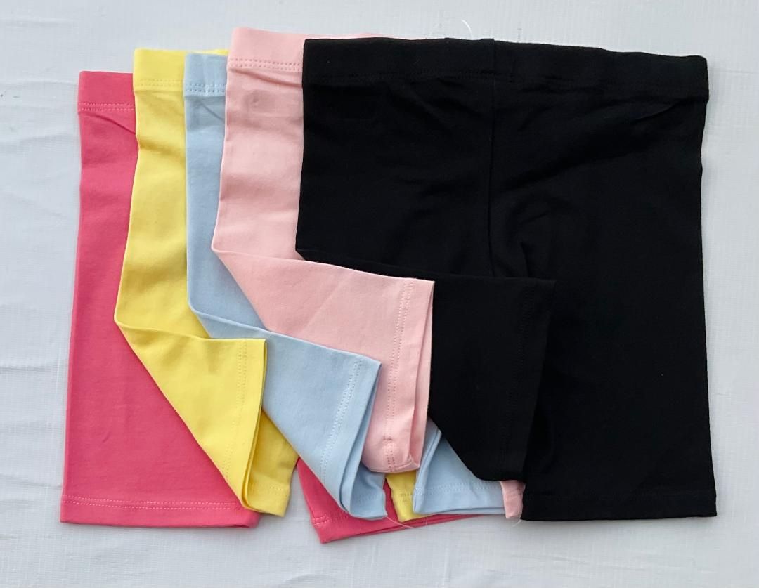 Multicolored Plain Girls Under Shorts -5 Pieces