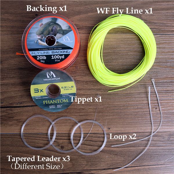 100FT 1-10wt Fly Fishing Line Combo Weight Forward Floating Fly Line & Backing Line&T