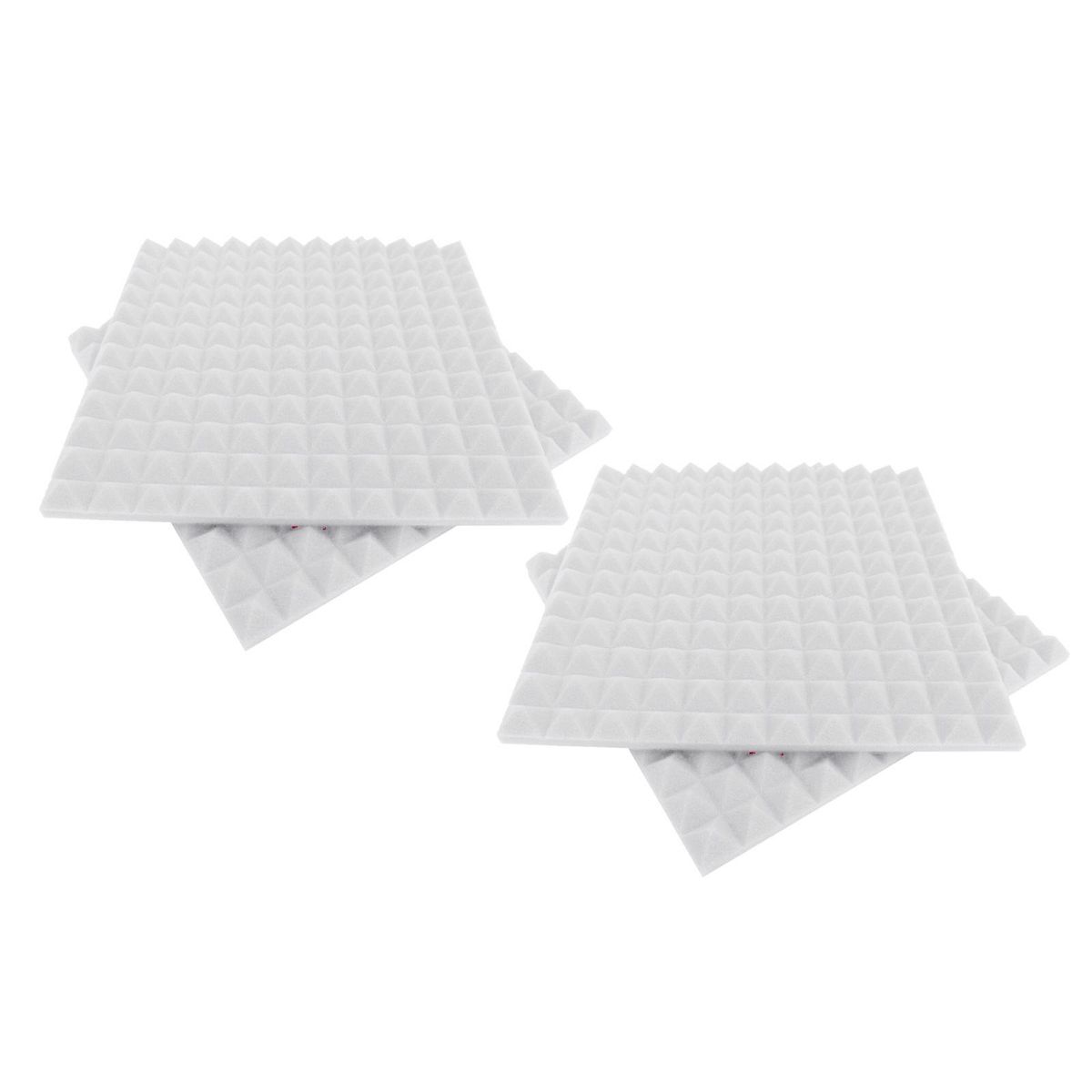 4 Pcs Acoustic Foam Panels,SoundProof Padding Foam White