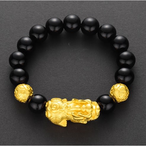 Feng Shui Obsidian Bracelet-black