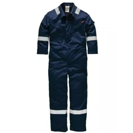Antistatic Fire Retardant Coverall With Reflective Stripe - Blue