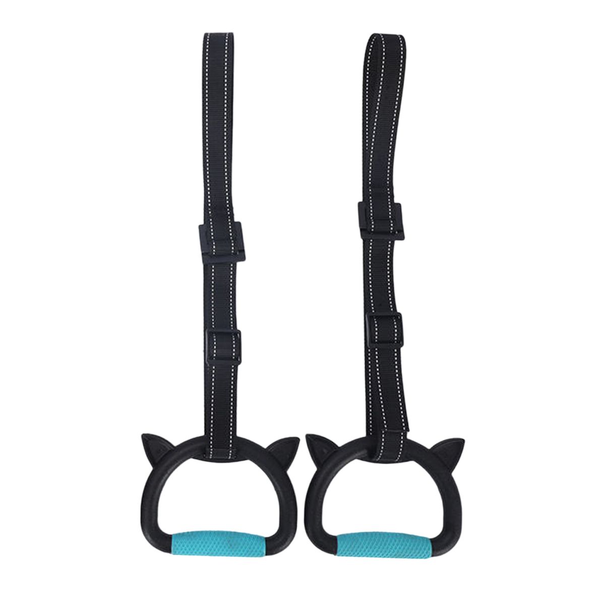 2Pcs Fitness Rings Training Bar Children Gymnastics Rings Blue