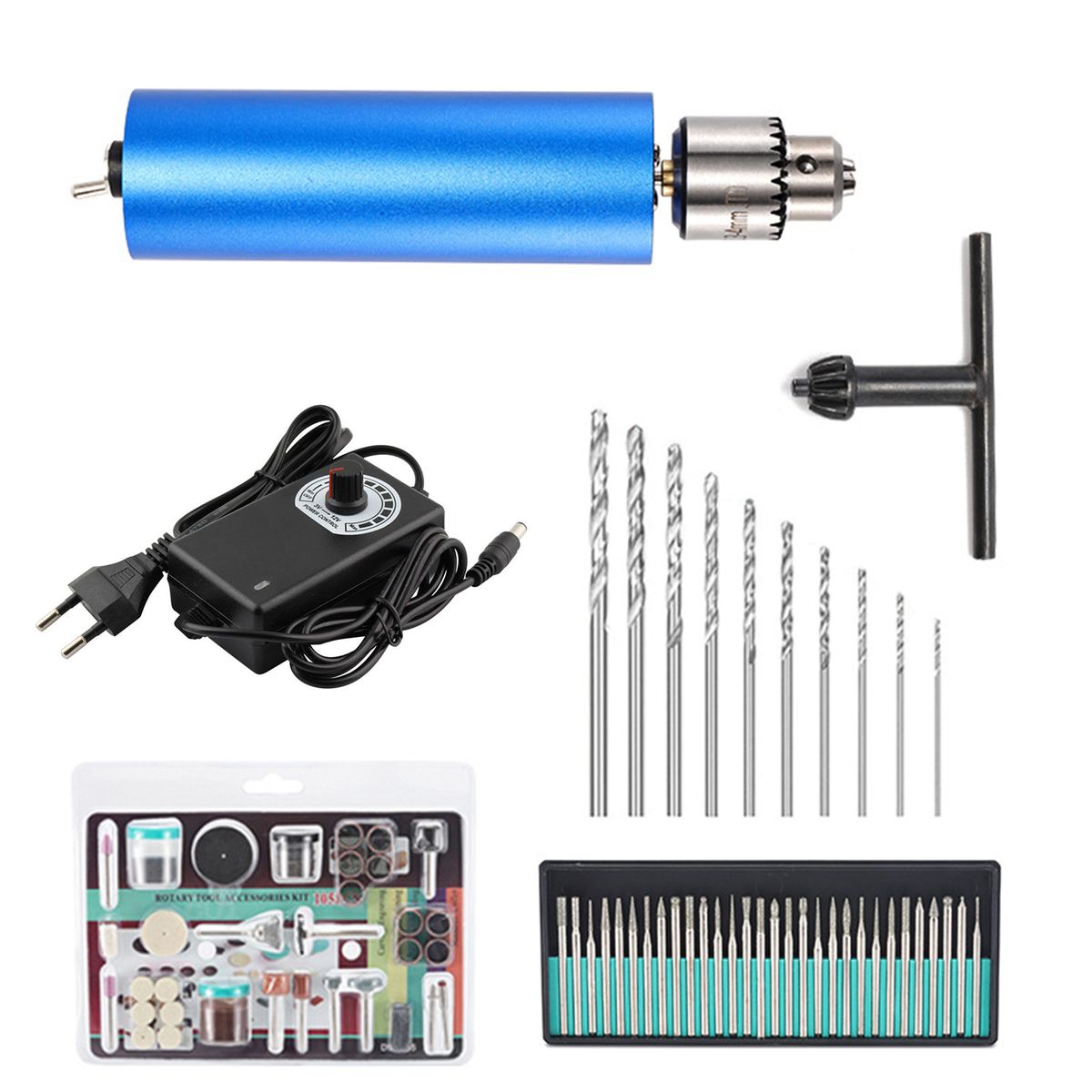 Micro Mini Electric Hand Drill 0.3-4mm Adjustable With