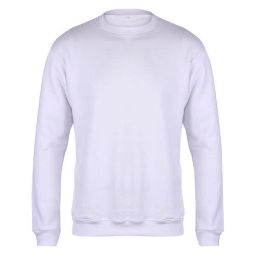 Plain Sweatshirt- White
