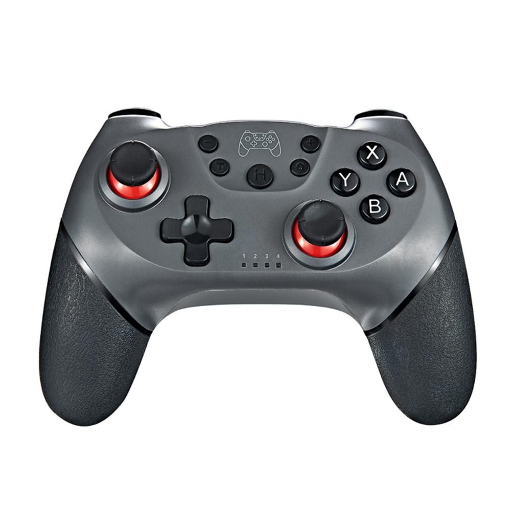 Wireless BT Game Joystick Controller Gamepad with 6-axis Handle Ergonomic Gamepad Compatible with Switch/Switch Lite Host Grey