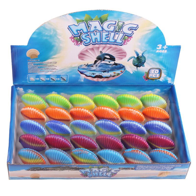 5pcs/lot Magic Hatching Growing Marine Life Shell Toy, Growing In The Water Marine Animal Scallops Baby Gifts ZLL