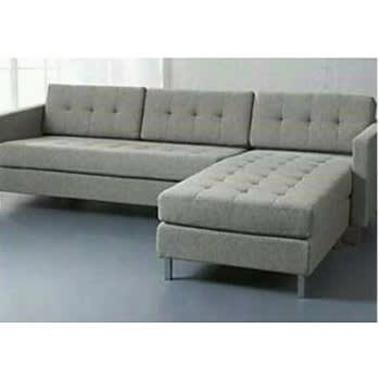 Innovation - Nine - 5 Seater L Shape Fabric Sofa - Gray