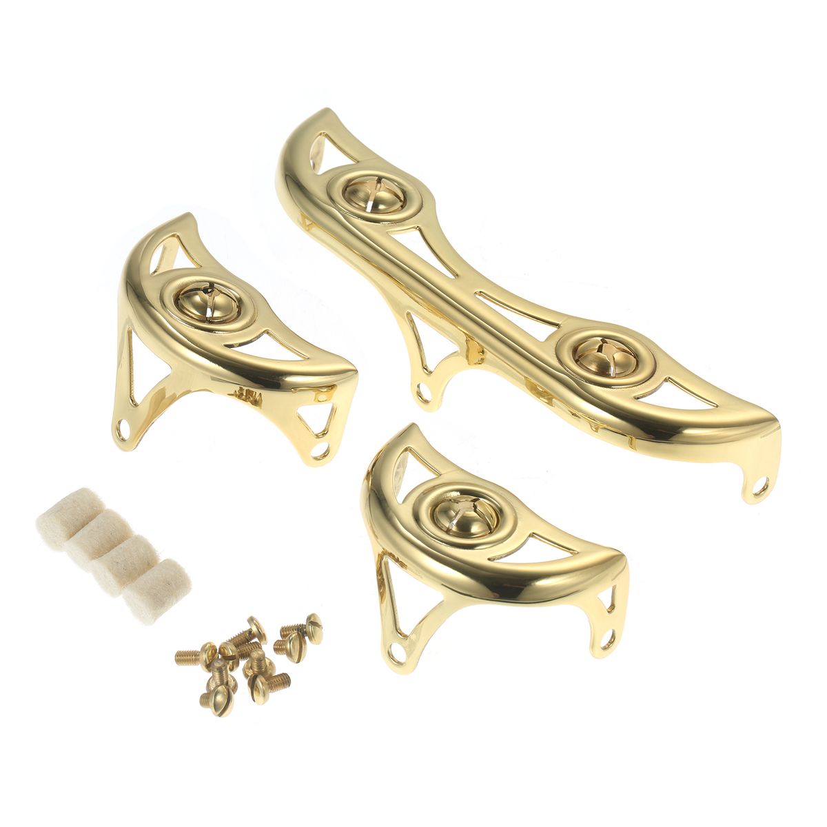 3Pcs/Set Brass Key Guard For Alto Sax Saxophone Repairing