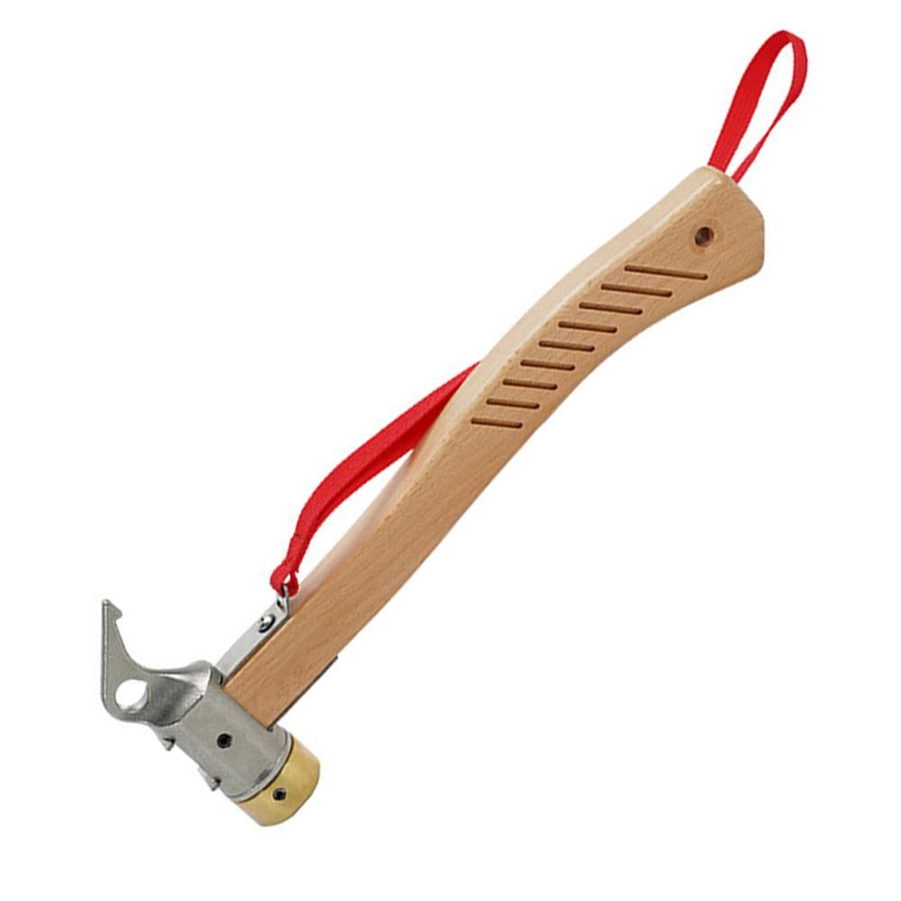 Outdoor Multifunctional Tent Floor Nail Hammer Dual-use Metal Hammer Camping Tent Ground Nail Hammer Portable Wood Handle Hammer