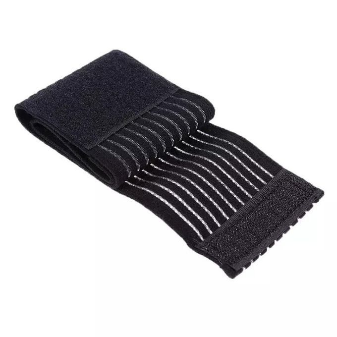New Elasti  Wrist Ankle Elbow Knee Bra E Gym Sport Bandage Guard Su Ort-black