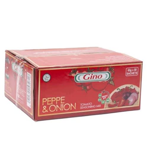 Gino Pepper  Onion Tomato Paste - 1 Carton 65g X 50 Sachets