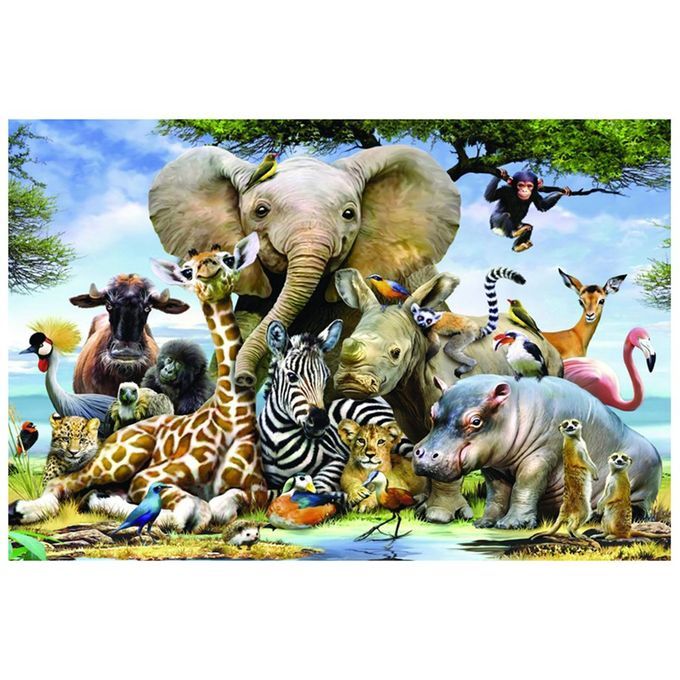 1000 Pie Es Puzzles For Adults Paper Jig  Relieve Stress DIY Large Puzzle-Animal Mobilization