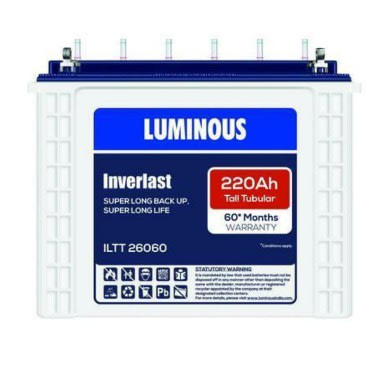 Tall Tubular Battery - 220Amps - 12V