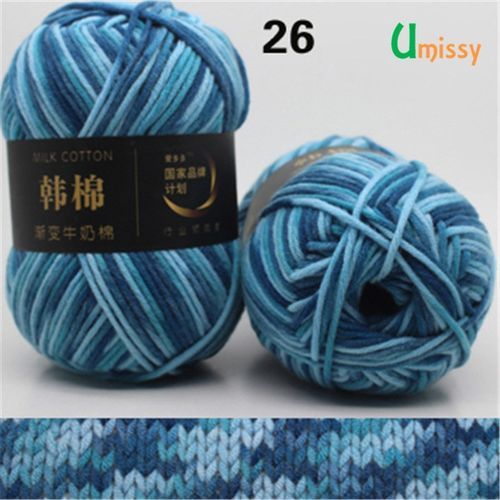 1pc 100g Fancy Milk Cotton Yarn Worsted Blended Crochet Yarn Knitting Sweater Scarf High Tenacity