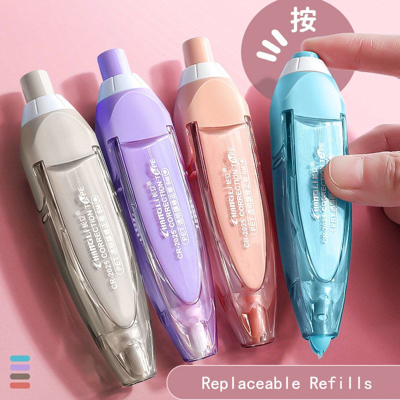 6m Correction Tape Retractable Refillable School Office Supplies