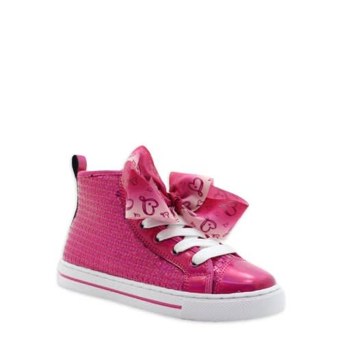 High Top Bow Sparkles Sequin Heart Sneakers