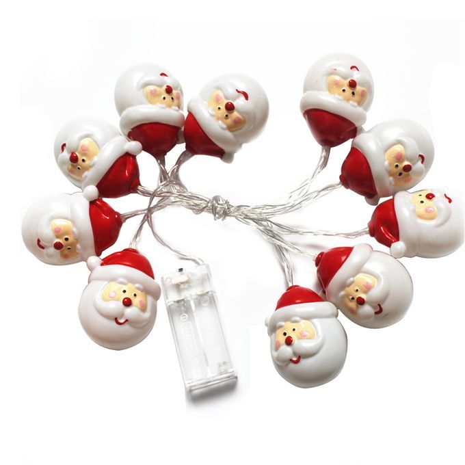 Christmas String Lights 1.5M Santa Claus String Light 10pcs