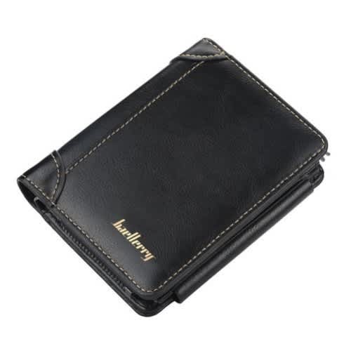 Baellerry Men's Pu Leather Wallet - Black
