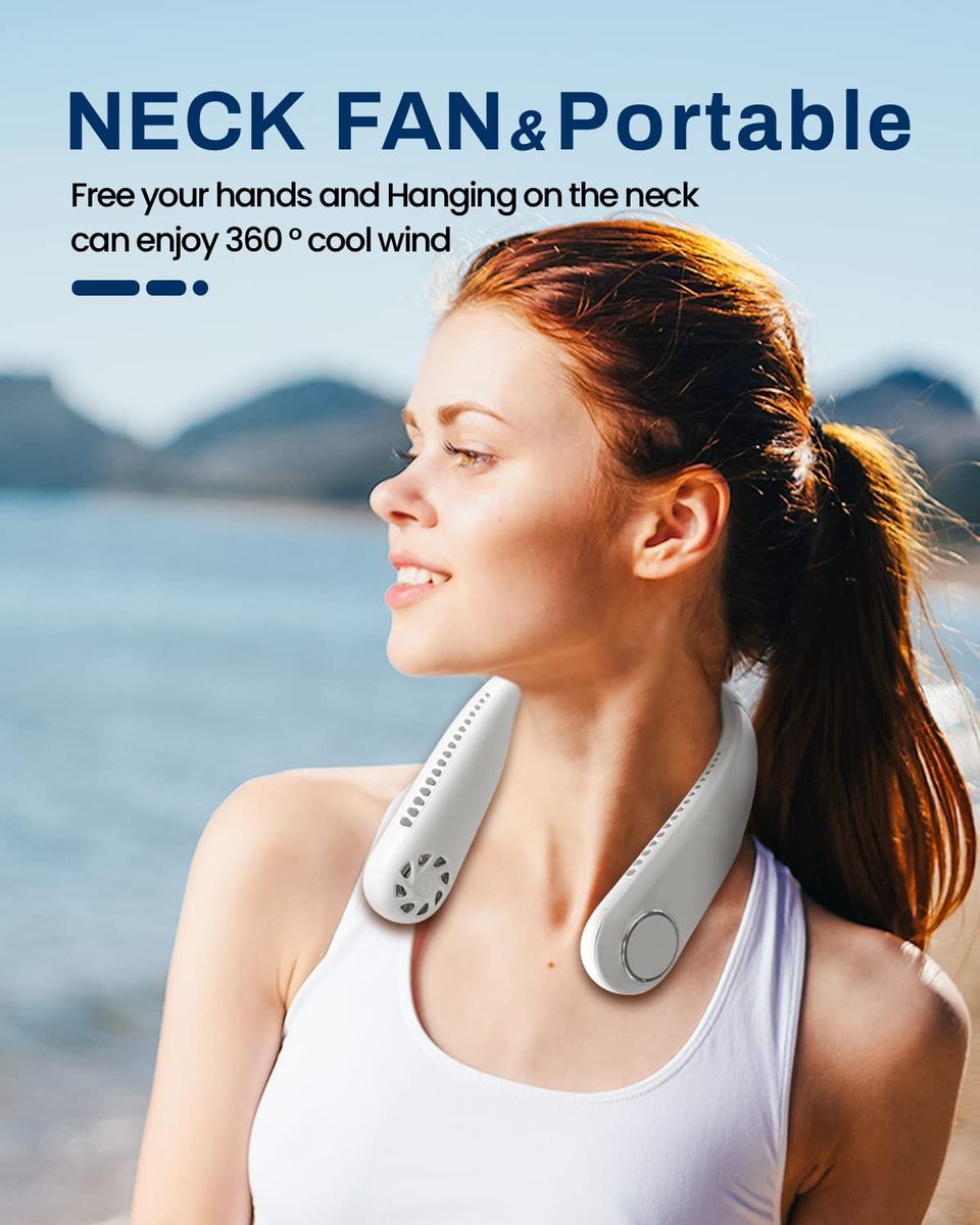 Portable Hands-Free Bladeless Neck Fan Rechargable