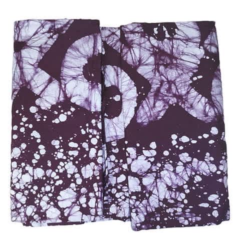 Handcrafted Batik Cotton Fabric - Soft-touch Burgundy - approx 5 Yards