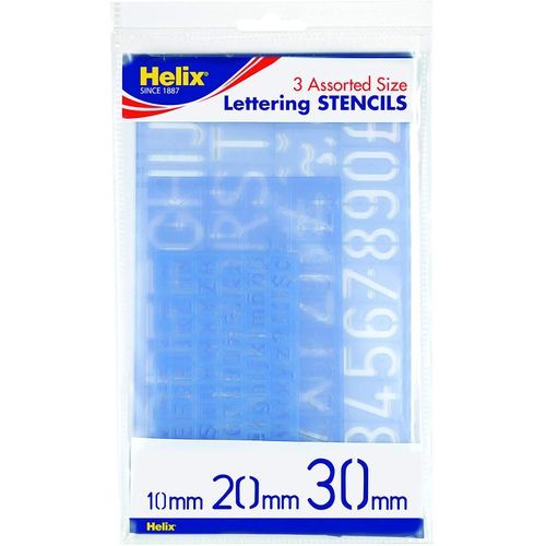 3-Piece Stencil Set - Letters Numbers & Symbols