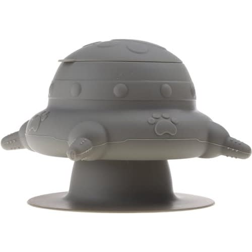 TD Pet Silicone Nipple Feeder Suction Cup Milk Bowl Kitten & Puppy - 240ml -Grey