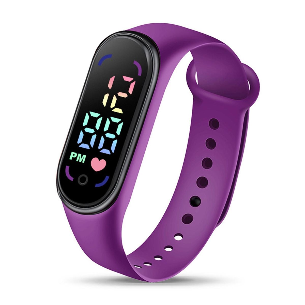Student Children Electronic Watch Fashion Waterproof-Purple