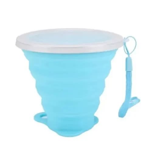 Silicone Foldable Cup - 260ml - Blue