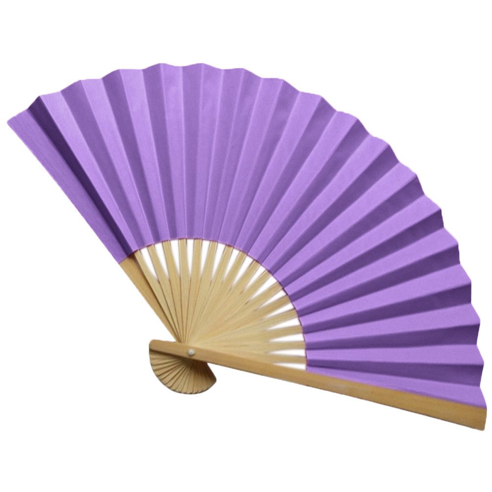 Wooden Gift Solid Functional Multi Fan Nice Wedding Folding Fan Color Held Paper Props 2# Party Stage Decoration Hand Dance Fan