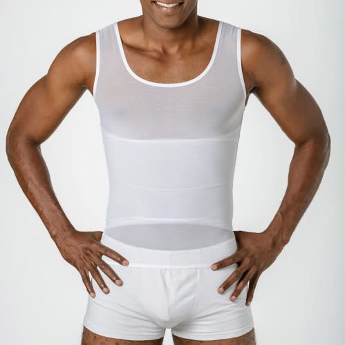 Abdomen Men Shape Wear - White