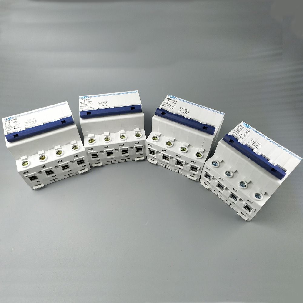 Circuit 400V~ 230 60HZ TOB1-63 Type 50HZ Mini 4P MCB AC