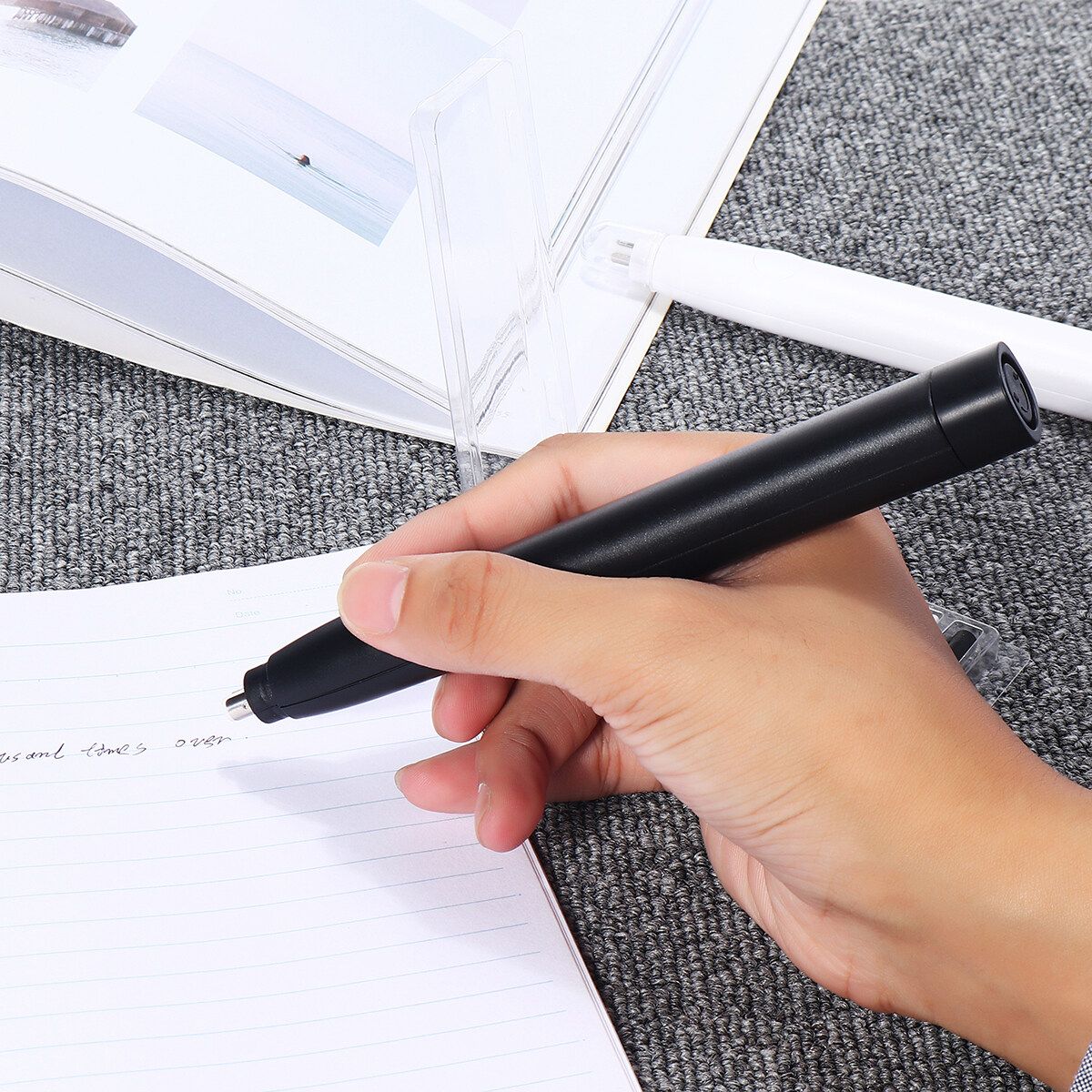 Electric Eraser Students Sketching Writing Drawing 20 Replacement Refills Kit Black