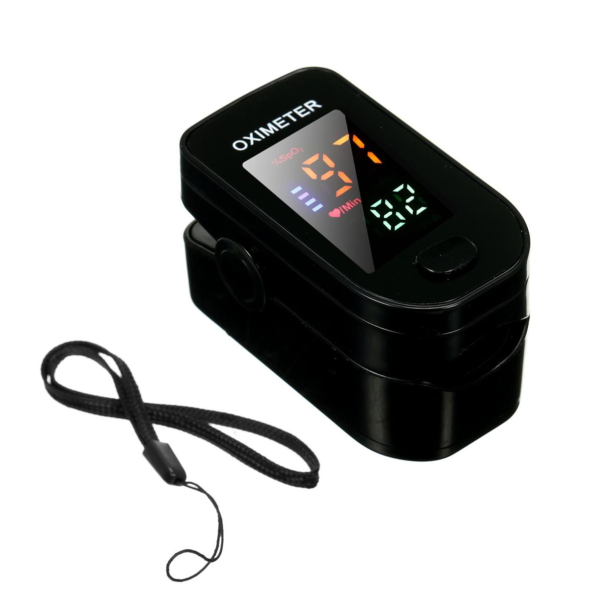 Multi-function Finger Pulse Oximeter Blood Oxygen Sensor SpO2 Monitor Portable Finger Pulse Oximeter for Home Sports Travel