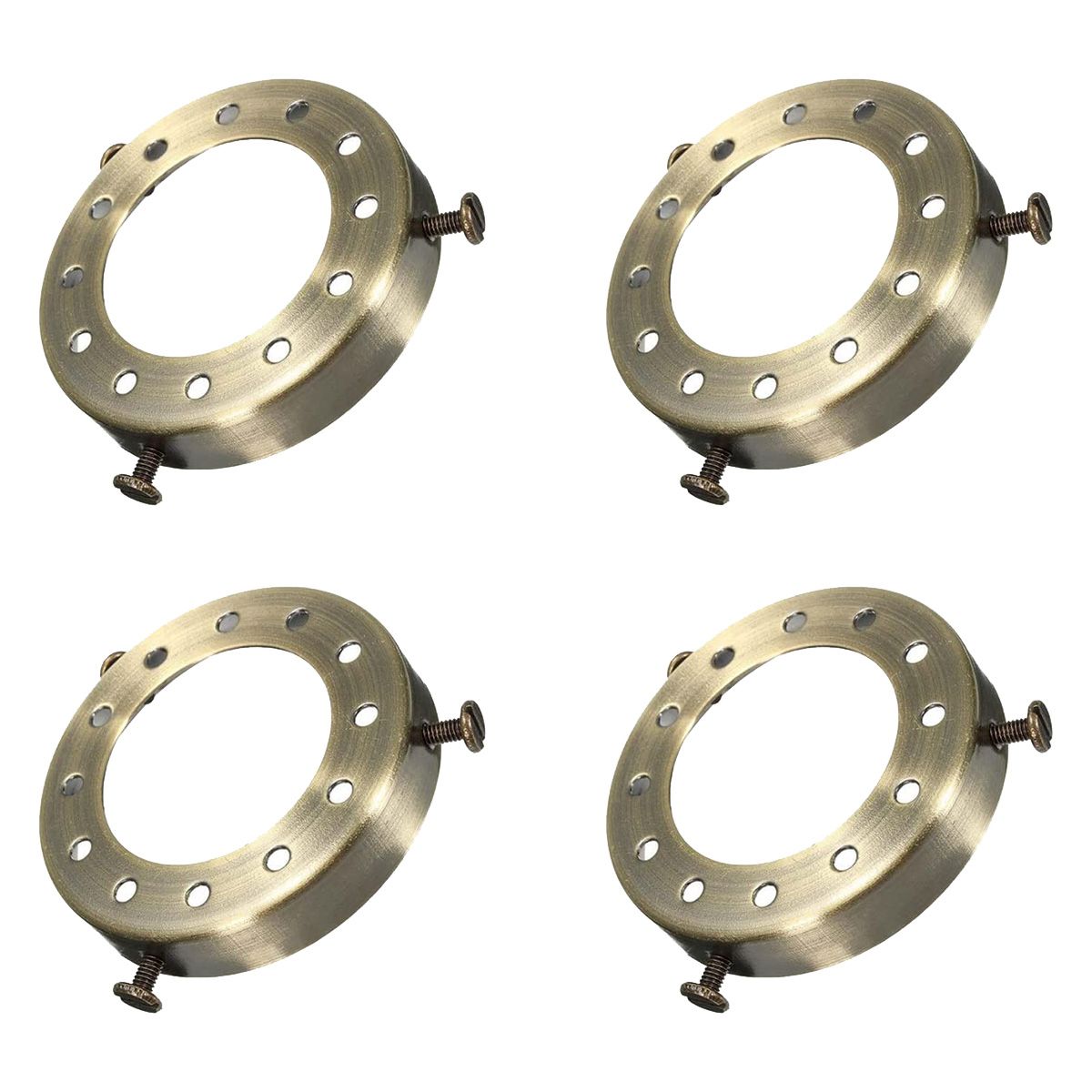 4Pcs Lamp Retro Pendant Light Holder Chandelier Wall Lamp Accessories 70X13mm276X051In Tone