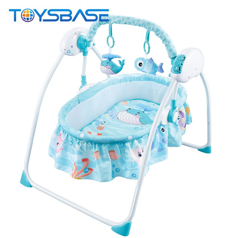 Baby Remote Control Electric Rocking Cribs Swing