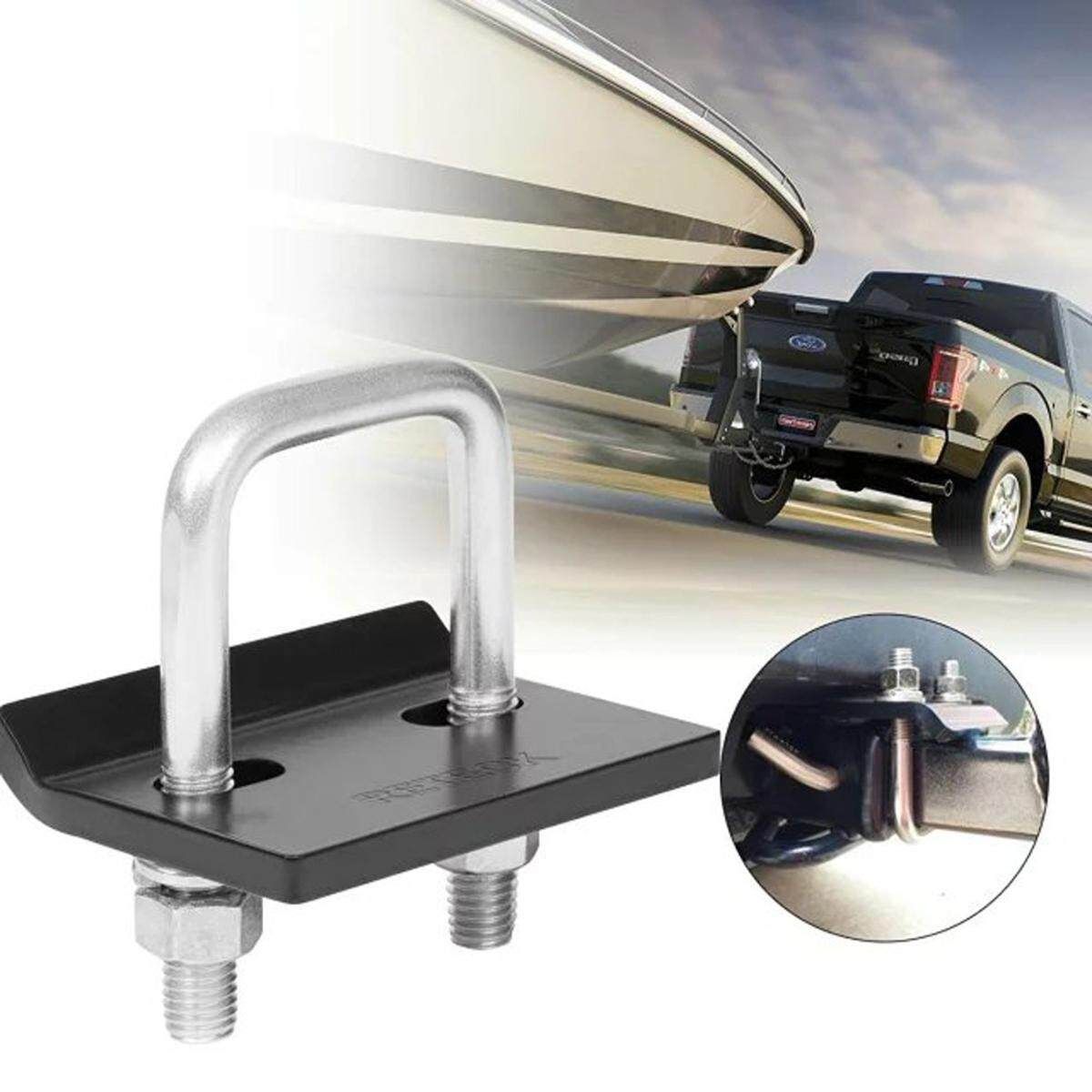 U-Bolt Heavy-Duty Anti-Rattle Stabilizer Hitch Tightene Clamp For 1.25/2'' Hitch