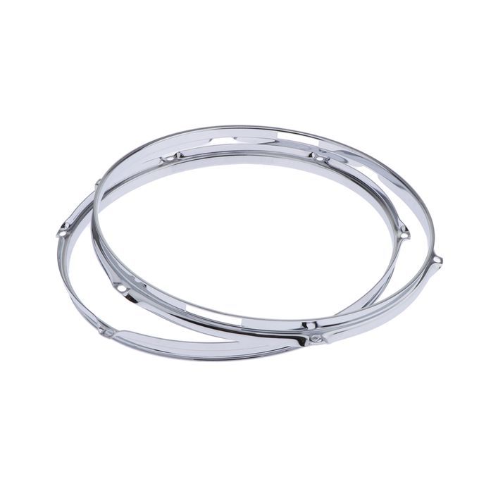 Die Cast Chrome Snare Drum Hoops 1.5mm 14" 6 Ear/Hole/Lug, Durable