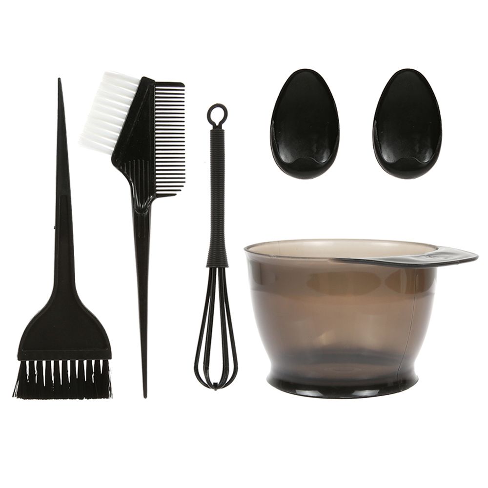 5PCS Hair Dye Color Brush And Bowl Set Ear Caps Dye Mixer