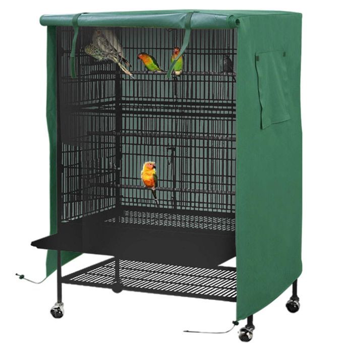 Bird Cage Cover Dustproof Aviary Cover Parrot Cage Shading Cloth Green