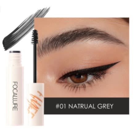 Fluffmax Eyebrow Gel With Brush - Natural Grey
