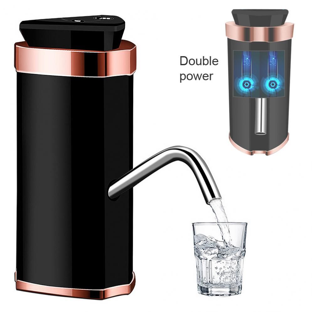 Portable Touch Double Pump Rechargeable Electric Water Pump With USB And Indicator Light For 4.5L - 18.9L Barrelled Water